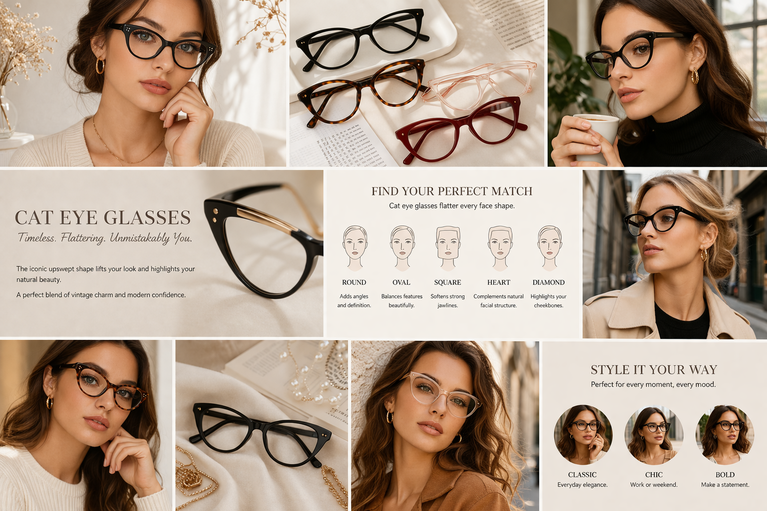 cat eye glasses for women