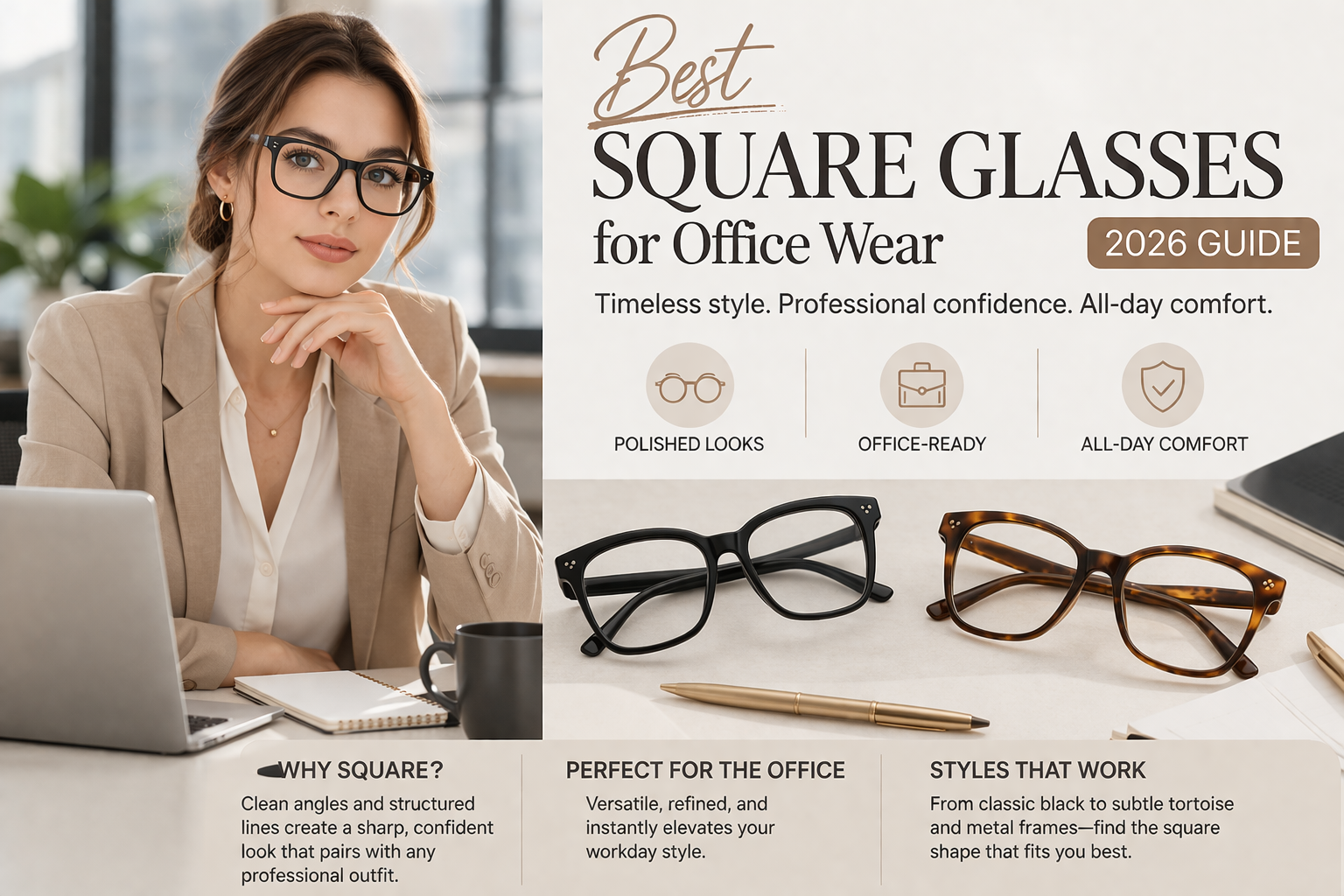 square eyeglasses for work