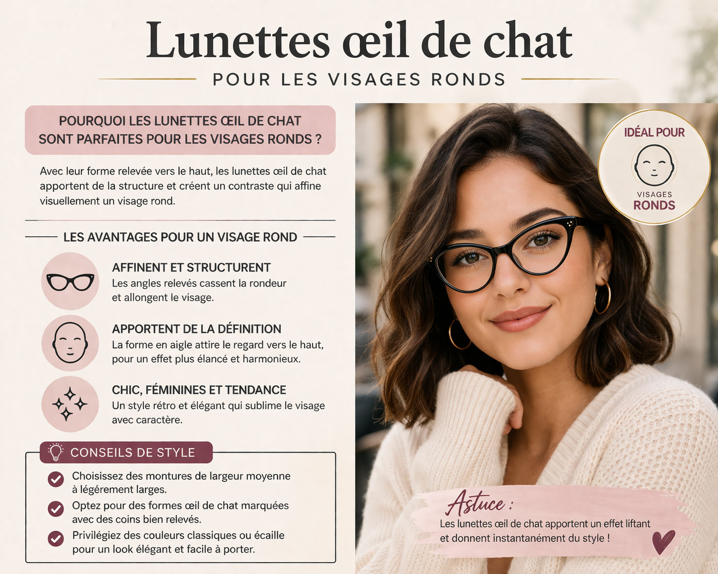 lunettes œil de chat