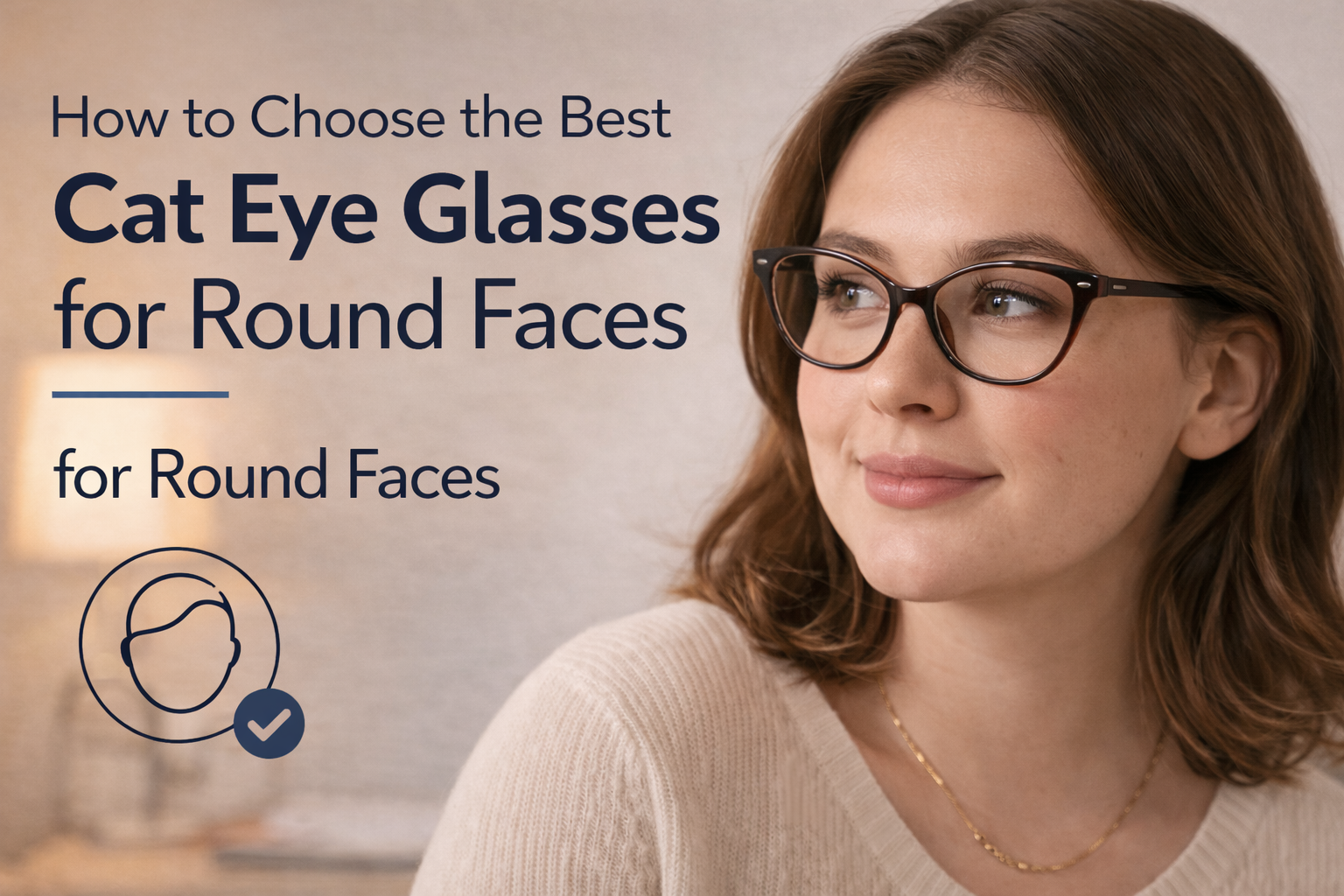 cat eye for round face